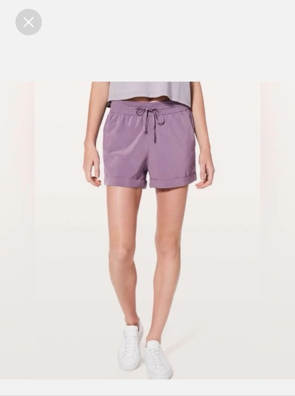 lululemon athletica Lavender Drawstring Athletic Shorts